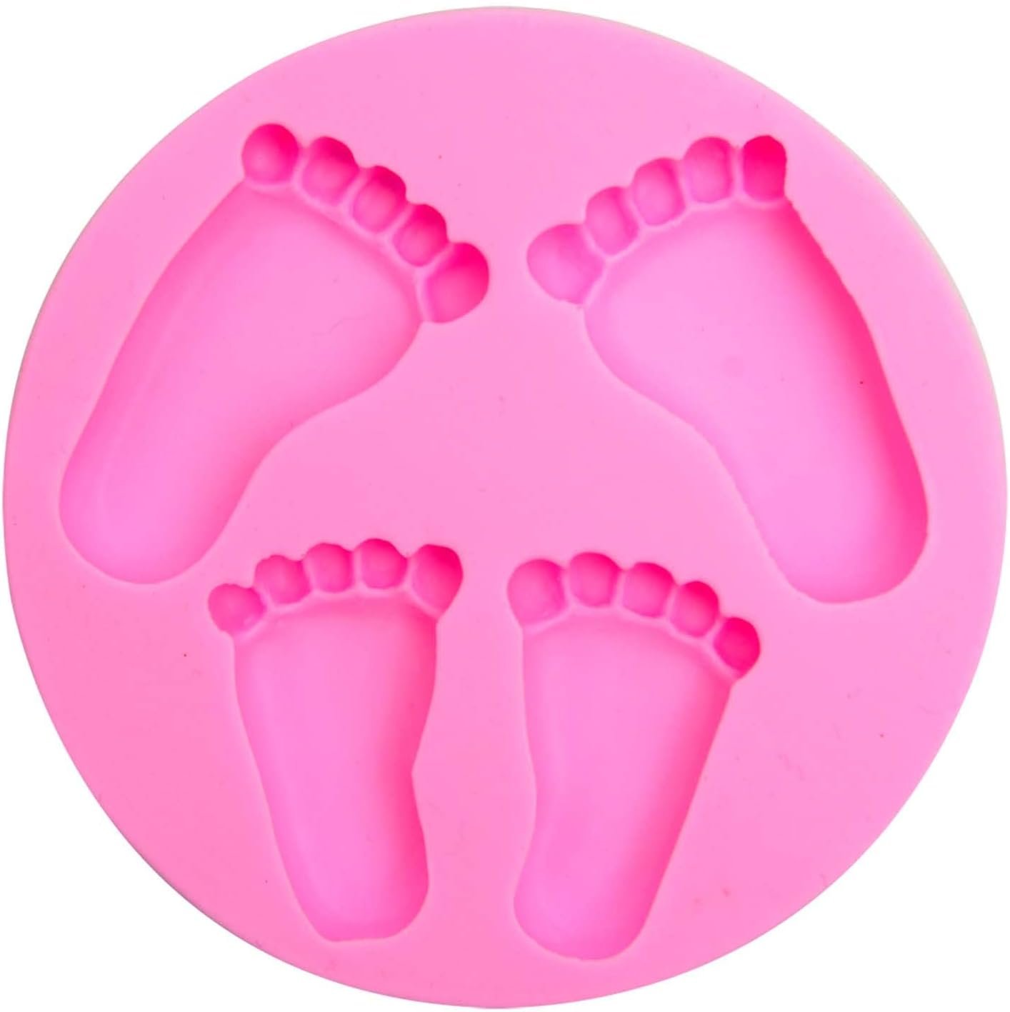 Baby Shower Fondant Molds (5 Pack). Cute Silicone Chocolate. Feet Molds. Clothes Decorate Mould for Baby Baptism Theme Party. Cake Baking. Cupcake Decorating. Chocolate. Gummy. Candy - 图片 8