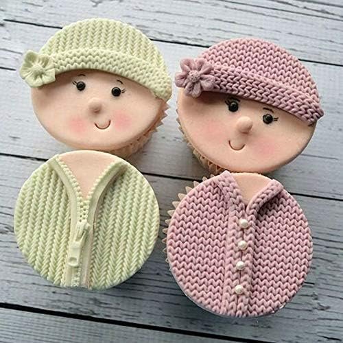 Baby Shower Fondant Molds (5 Pack). Cute Silicone Chocolate. Feet Molds. Clothes Decorate Mould for Baby Baptism Theme Party. Cake Baking. Cupcake Decorating. Chocolate. Gummy. Candy - 图片 25