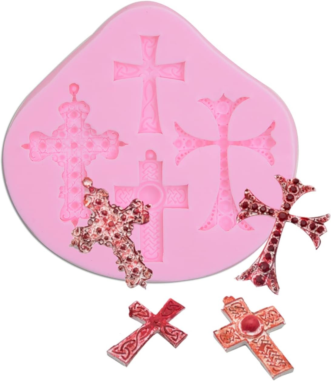 Baby Shower Fondant Molds (5 Pack). Cute Silicone Chocolate. Feet Molds. Clothes Decorate Mould for Baby Baptism Theme Party. Cake Baking. Cupcake Decorating. Chocolate. Gummy. Candy - 图片 16