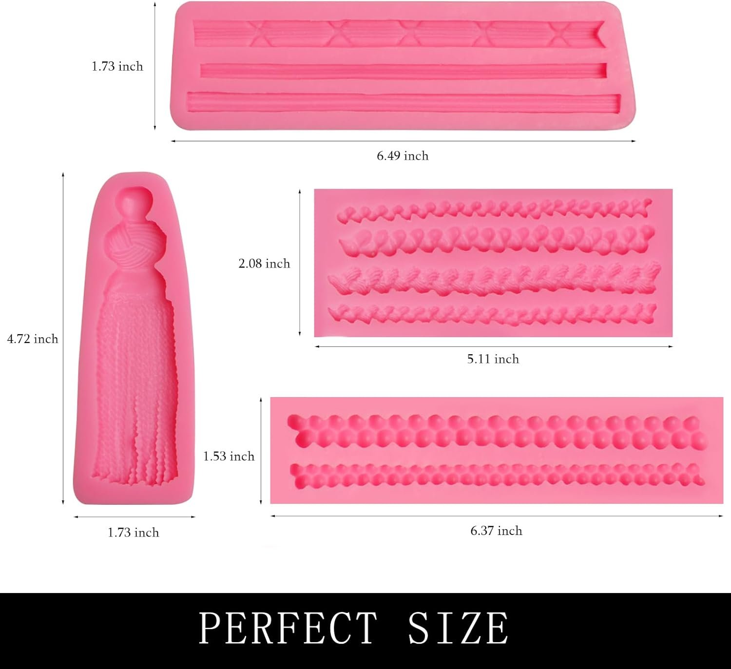 Baby Shower Fondant Molds (5 Pack). Cute Silicone Chocolate. Feet Molds. Clothes Decorate Mould for Baby Baptism Theme Party. Cake Baking. Cupcake Decorating. Chocolate. Gummy. Candy - 图片 28