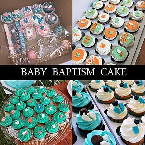 Baby Shower Fondant Molds (5 Pack). Cute Silicone Chocolate. Feet Molds. Clothes Decorate Mould for Baby Baptism Theme Party. Cake Baking. Cupcake Decorating. Chocolate. Gummy. Candy - 图片 4