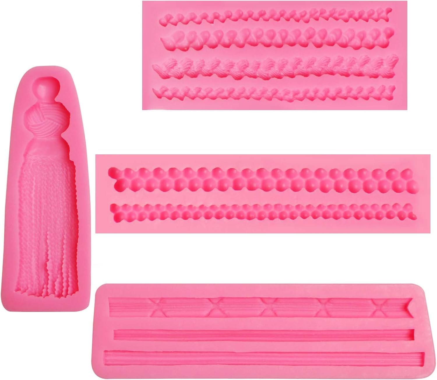 Baby Shower Fondant Molds (5 Pack). Cute Silicone Chocolate. Feet Molds. Clothes Decorate Mould for Baby Baptism Theme Party. Cake Baking. Cupcake Decorating. Chocolate. Gummy. Candy - 图片 34