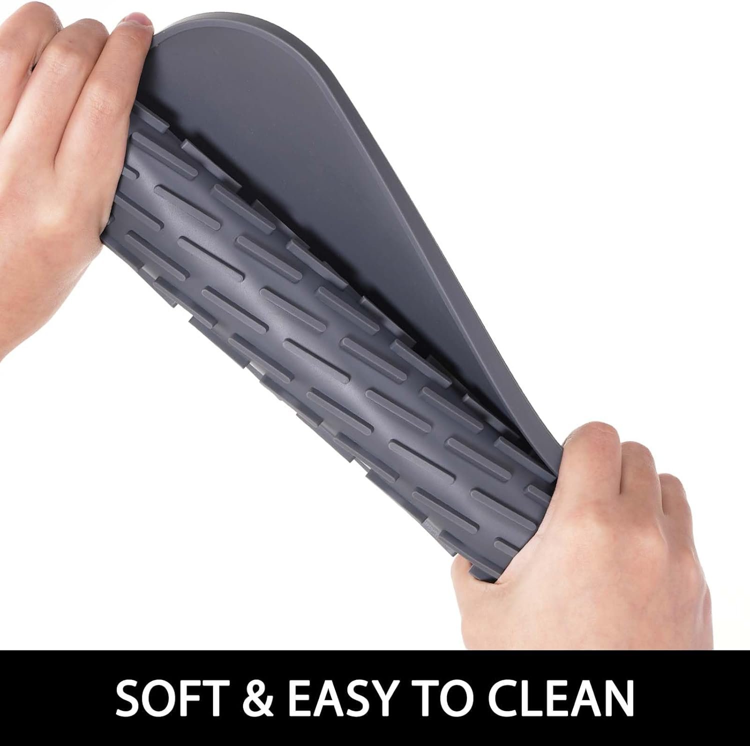 (2 Pack) Black Silicone Dish Drying Mat Silicone Kitchen Countertop Drying Mat for Pots. Pans. Glassware. Silverware - 图片 59