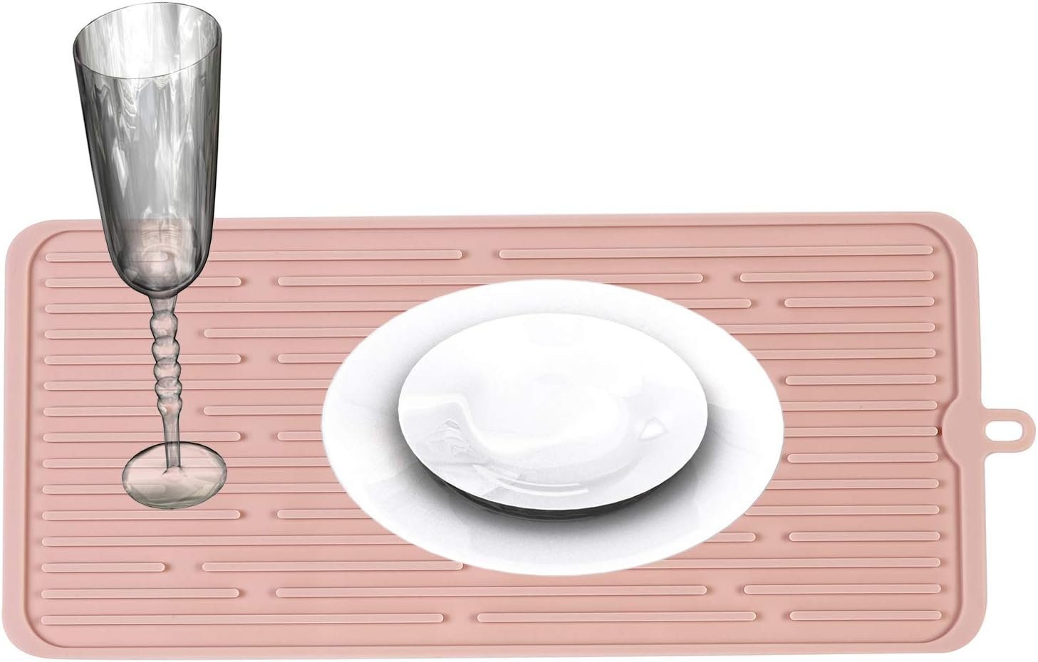 (2 Pack) Black Silicone Dish Drying Mat Silicone Kitchen Countertop Drying Mat for Pots. Pans. Glassware. Silverware - 图片 53