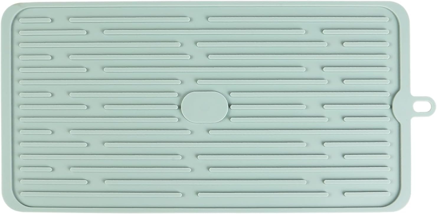 (2 Pack) Black Silicone Dish Drying Mat Silicone Kitchen Countertop Drying Mat for Pots. Pans. Glassware. Silverware - 图片 41