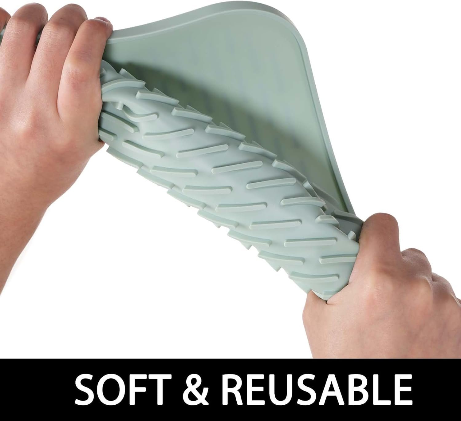 (2 Pack) Black Silicone Dish Drying Mat Silicone Kitchen Countertop Drying Mat for Pots. Pans. Glassware. Silverware - 图片 74