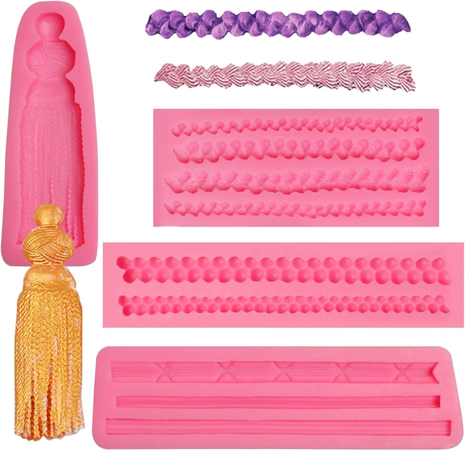 Baby Shower Fondant Molds (5 Pack). Cute Silicone Chocolate. Feet Molds. Clothes Decorate Mould for Baby Baptism Theme Party. Cake Baking. Cupcake Decorating. Chocolate. Gummy. Candy - 图片 26