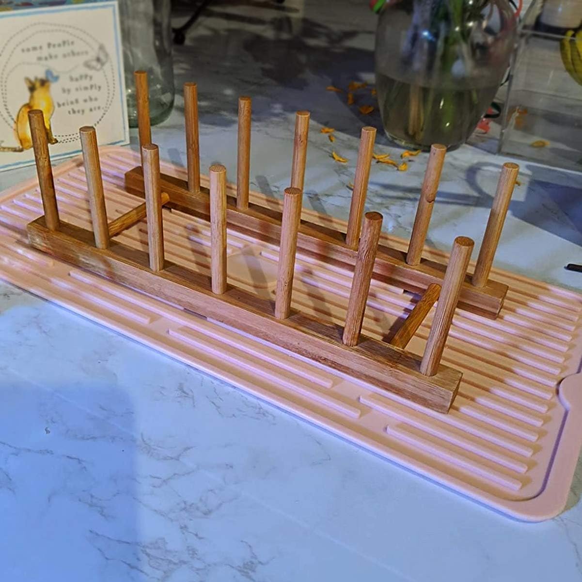 (2 Pack) Black Silicone Dish Drying Mat Silicone Kitchen Countertop Drying Mat for Pots. Pans. Glassware. Silverware - 图片 47