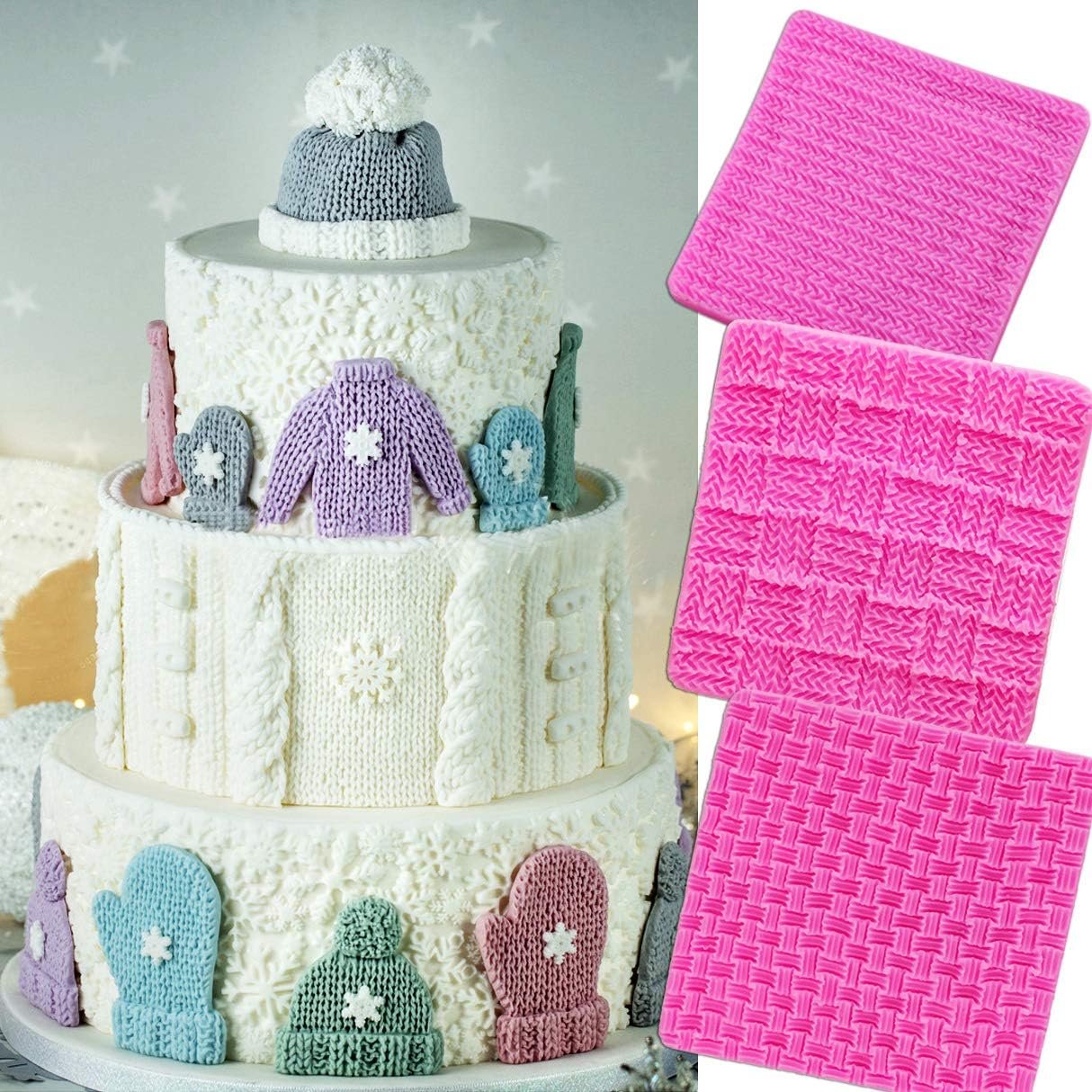 Baby Shower Fondant Molds (5 Pack). Cute Silicone Chocolate. Feet Molds. Clothes Decorate Mould for Baby Baptism Theme Party. Cake Baking. Cupcake Decorating. Chocolate. Gummy. Candy - 图片 21