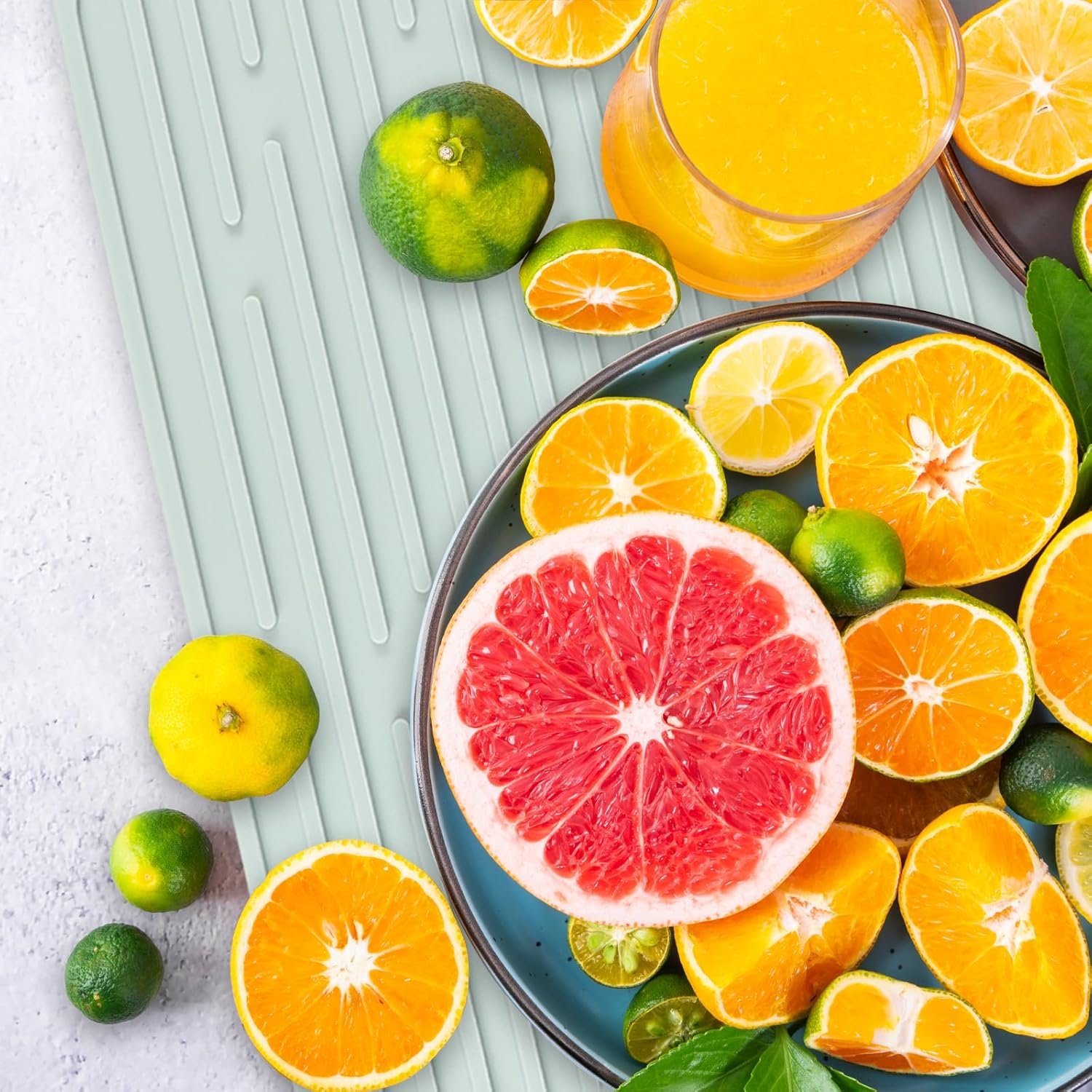 (2 Pack) Black Silicone Dish Drying Mat Silicone Kitchen Countertop Drying Mat for Pots. Pans. Glassware. Silverware - 图片 42